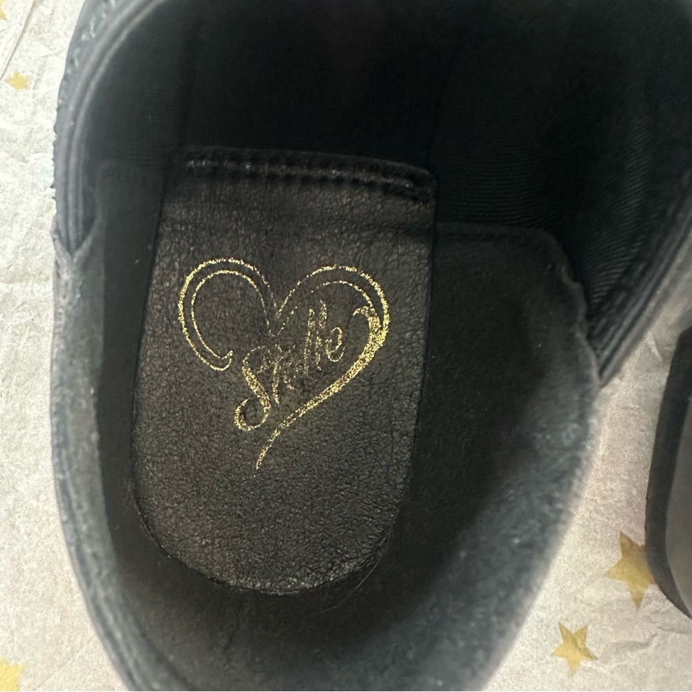 Stelle Jazz / Stage / performance Shoes- black leather slip on - Picture 5 of 16